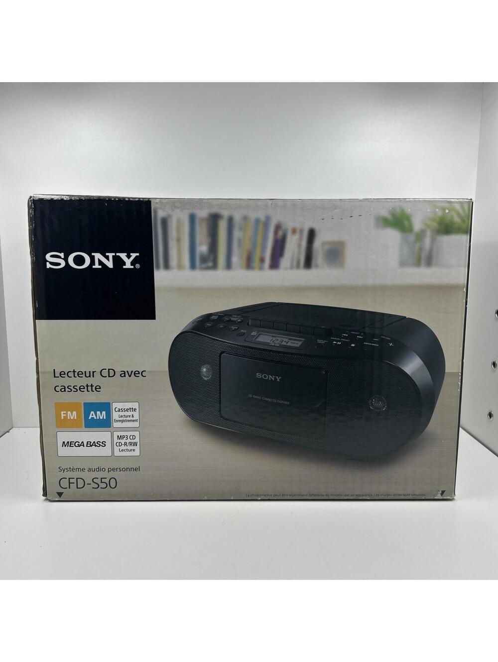 Sony CFD-S50 Boombox CD Radio AM/FM Stereo Cassette Tape Recorder- New & Sealed